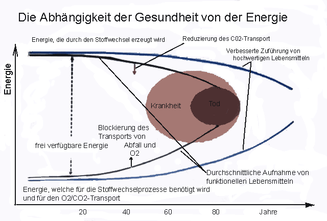 Die Abhängigkeit der Gesundheit von der Energie