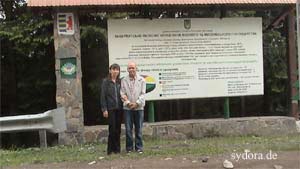 Peter Rauch und Nelia Sydoriak am Steinadler in den Transkarpten