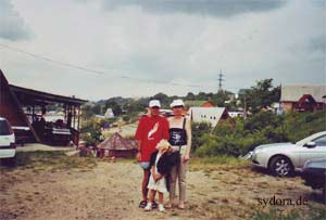 Peter Rauch und Nelia Sydoriak in Solotvyne Salzsee