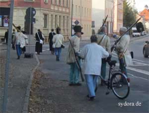 Soldaten von der Erinnerungsfeier zur Völkerschlacht bei Leipzig