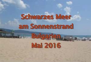 Sonnenstrand am Meer Bulgarien